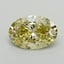 1.02 Ct. Fancy Intense  Yellow Oval Lab Grown Diamond