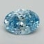 8.70 Ct. Fancy Vivid Blue Oval Lab Grown Diamond