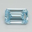 1.08 Ct. Fancy Intense Blue Emerald Lab Grown Diamond