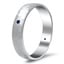 Everest Ring with Flush-Set Blue Sapphires, smallside view