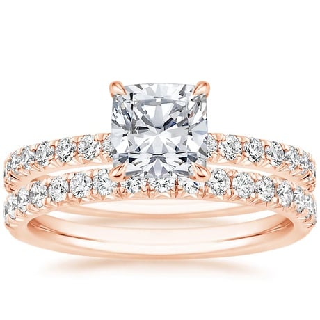 14K Rose Gold Amelie Diamond Bridal Set