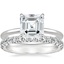 18K White Gold Audrey Perfect Fit Solitaire Ring with Luxe Sienna Diamond Ring (5/8 ct. tw.)