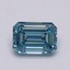 1.51 Ct. Fancy Intense Blue Emerald Lab Grown Diamond
