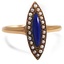Victorian Lapis lazuli Cocktail Ring