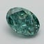 1.21 Ct. Fancy Vivid Bluish Green Oval Lab Grown Diamond