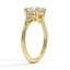 Pear Three Stone Sapphire Ring, smallside view