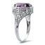 The Corene Ring, smalltop view on a hand