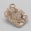 1.00 Ct. Very Light  Brown Radiant Lab Grown Diamond