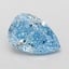 1.10 Ct. Fancy Vivid Blue Pear Lab Grown Diamond