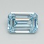 1.03 Ct. Fancy Intense Blue Emerald Lab Grown Diamond