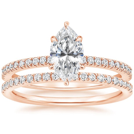 14K Rose Gold Viviana Diamond Bridal Set (2/5 ct. tw.)
