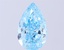 3.00 Ct. Fancy Vivid Blue Pear Lab Grown Diamond