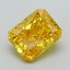 2.45 Ct. Fancy Vivid Yellow Radiant Lab Grown Diamond