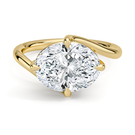 18K Yellow Gold East-West Atelier Diamond Ring