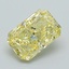 1.03 Ct. Fancy Vivid Yellow Radiant Lab Grown Diamond