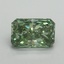 1.54 Ct. Fancy Vivid Pacific Green Radiant Lab Grown Diamond