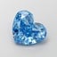 1.61 Ct. Fancy Vivid Blue Heart Lab Grown Diamond