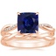 14K Rose Gold Petite Twisted Vine Diamond Ring (1/8 ct. tw.) with Twisted Vine Ring