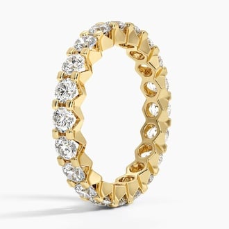 Precision-Set Eternity Lab Diamond Ring (2 ct. tw.) in 18K Yellow Gold