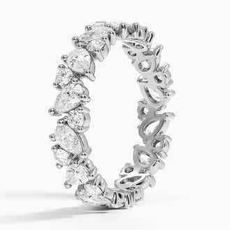 Grand Olivetta Eternity Diamond Ring in Platinum