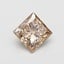 0.70 Ct. Fancy Light  Brown Princess Lab Grown Diamond