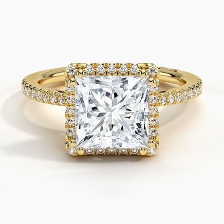 18K Yellow Gold Simply Tacori Cathedral Drape Diamond Ring