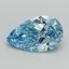 5.05 Ct. Fancy Vivid Blue Pear Lab Grown Diamond