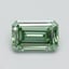 0.71 Ct. Fancy Vivid Pacific Green Emerald Lab Grown Diamond