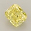 1.53 Ct. Fancy Vivid  Yellow Cushion Lab Grown Diamond