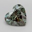 1.86 Ct. Fancy Vivid  Green Heart Lab Grown Diamond