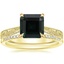 14K Yellow Gold Elsie Ring with Whisper Diamond Ring (1/10 ct. tw.)