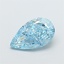 1.28 Ct. Fancy Vivid  Blue Pear Lab Grown Diamond