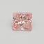 1.00 Ct. Fancy Intense Orangy Pink Princess Lab Grown Diamond