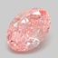 1.42 Ct. Fancy Vivid  Pink Oval Lab Grown Diamond