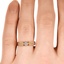 The Rannika Ring, smallzoomed in top view on a hand