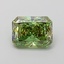 1.05 Ct. Fancy Vivid  Green Radiant Lab Grown Diamond