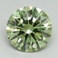 2.25 Ct. Fancy Vivid Green Round Lab Grown Diamond