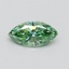 0.57 Ct. Fancy Vivid Green Marquise Lab Grown Diamond
