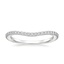 18K White Gold Luxe Curved Diamond Ring (1/4 ct. tw.), smalltop view