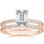 14K Rose Gold Luxe Petite Shared Prong Diamond Bridal Set (3/4 ct. tw.)