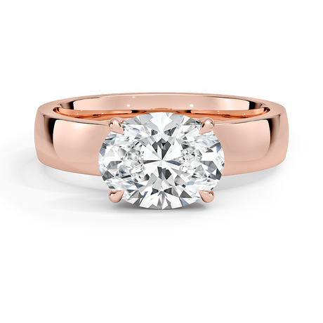14K Rose Gold Peyton East-West Solitaire Ring