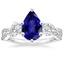 Platinum Luxe Willow Three Stone Diamond Ring (1/2 ct. tw.), smalltop view