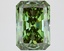 3.80 Ct. Fancy Vivid Green Radiant Lab Grown Diamond