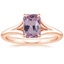14K Rose Gold Reverie Solitaire Ring, smalltop view