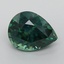 7.8x6.1mm Teal Pear Montana Sapphire