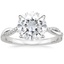 Platinum Petite Twisted Vine Diamond Ring (1/8 ct. tw.), smalltop view