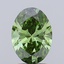 1.59 Ct. Fancy Vivid Green Oval Lab Grown Diamond