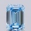 1.42 Ct. Fancy Intense  Blue Emerald Lab Grown Diamond