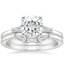 PT Moissanite Tapered Baguette Diamond Bridal Set, smalltop view