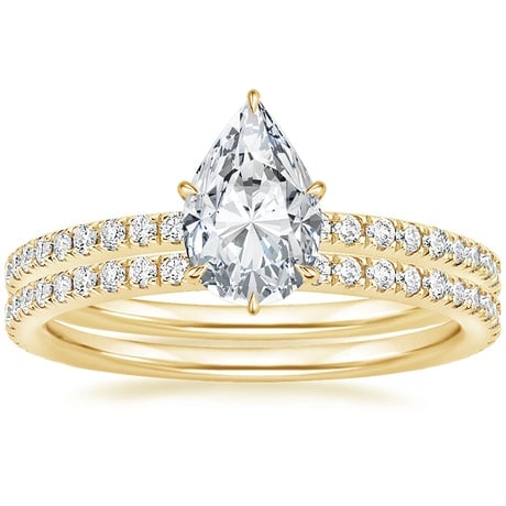 18K Yellow Gold Luxe Ballad Perfect Fit Diamond Bridal Set